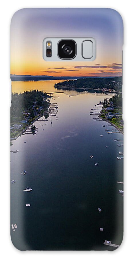 Drone Galaxy Case featuring the photograph Horsehead Bay Sunset by Clinton Ward