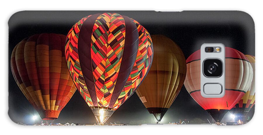 Hot-air Galaxy Case featuring the photograph Hot Air Balloons Night Festival by Kirt Tisdale