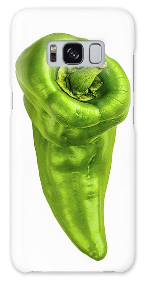 Green Galaxy Case featuring the photograph Hot Green Pepper by Gary Slawsky