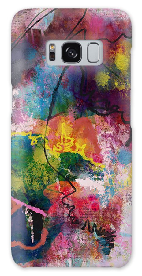 Summer Galaxy Case featuring the mixed media Hot Summers Day by Ann Leech
