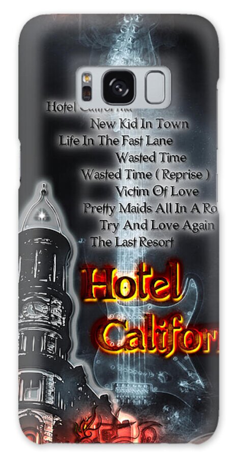 Hotel California Galaxy Case featuring the digital art Hotel California by Michael Damiani
