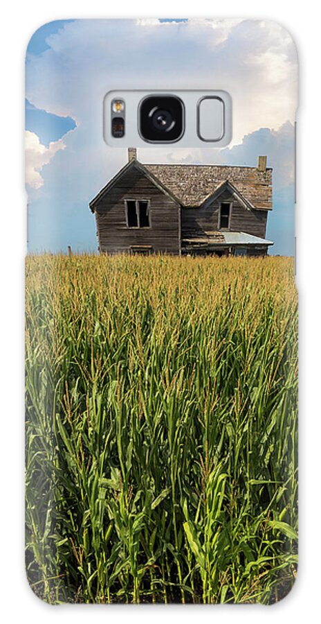 Corn Field Galaxy Case featuring the photograph House of Corn by Aaron J Groen