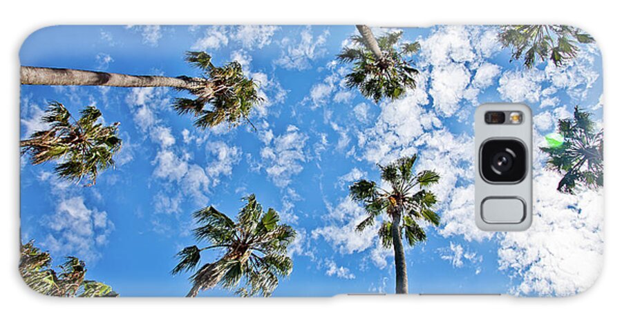 Skyward Palm Trees Galaxy Case featuring the photograph I Wanna Touch The Sky by Az Jackson