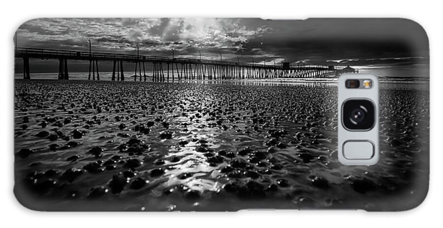 Beach Galaxy Case featuring the photograph IB in BW by Bill Chizek