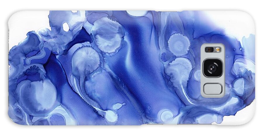 Alcohol Ink Galaxy Case featuring the painting Ice Crystals by Christy Sawyer