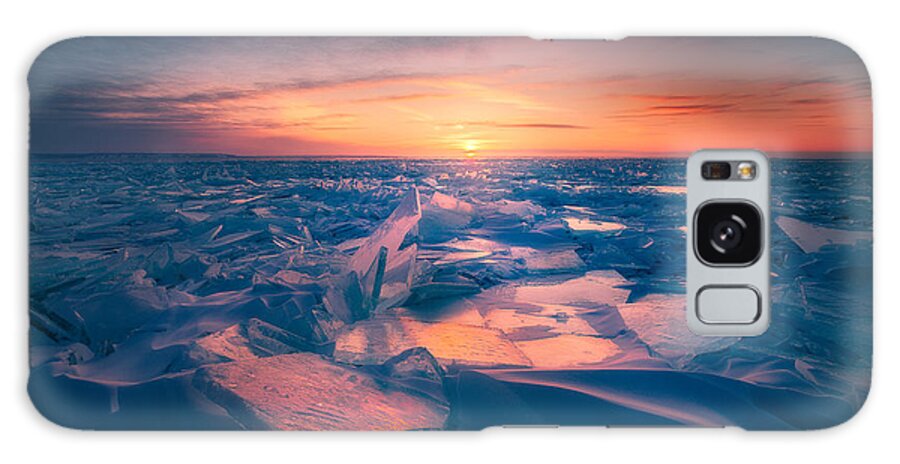 Ice Galaxy Case featuring the photograph Ice Land by Henry w Liu