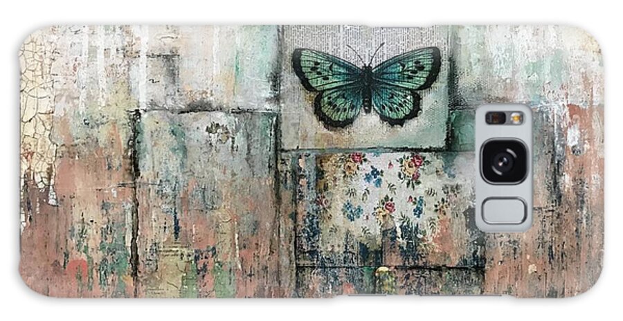 Vintage Decor Galaxy Case featuring the painting Vintage Wall Decor Collage by Diane Fujimoto
