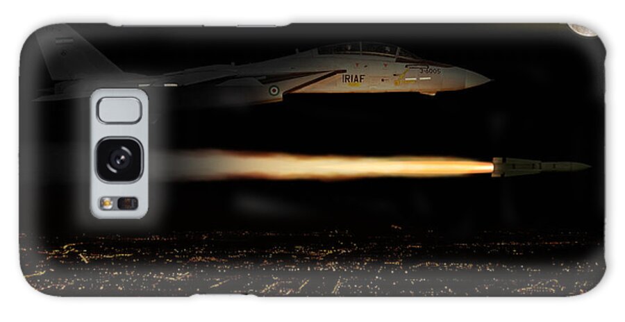 Grumman Galaxy Case featuring the digital art IIAF F-14 Tomcat by Custom Aviation Art