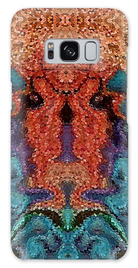 #abstract #abstractart #digital #digitalart #wallart #markslauter #print #greetingcards #pillows #duvetcovers #shower #bag #case #shirts #towels #mats #notebook #blanket #charger #pouch #mug #tapestries #facemask #puzzle Galaxy Case featuring the digital art Image in Pompeii Mosaic by Mark Slauter