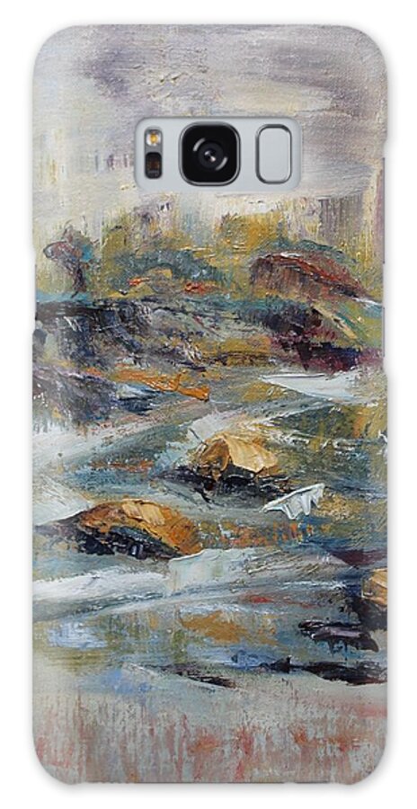 Dreamlike Landscape Galaxy Case featuring the painting Impressions by Vera Smith