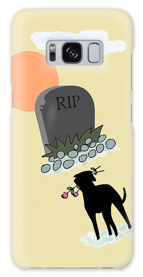 Rip Galaxy Case featuring the digital art In Memory Of The Death Of A Loved One, Gift For Pet Owner, RIP Dog or Cat, Rest In Peace by Mounir Khalfouf
