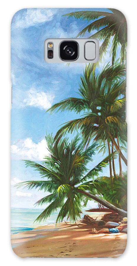 Punaluu Galaxy Case featuring the painting In Repose by Steve Simon