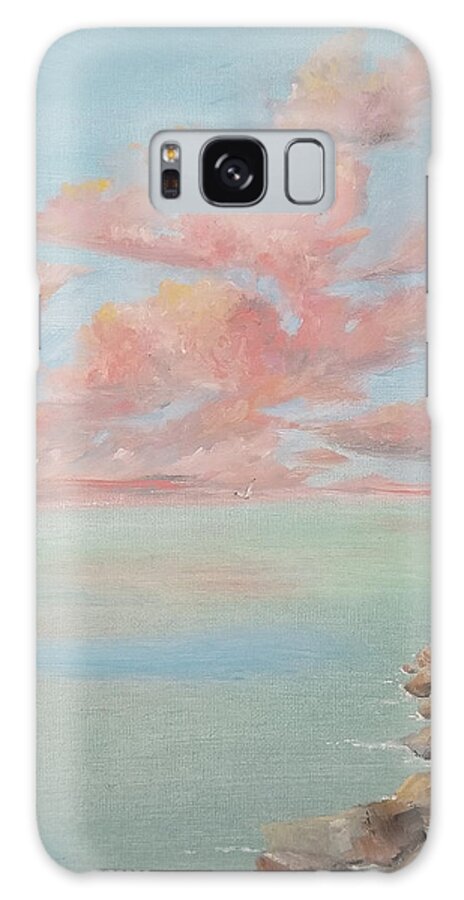 Beach Galaxy Case featuring the painting Indelible Day by Judith Rhue