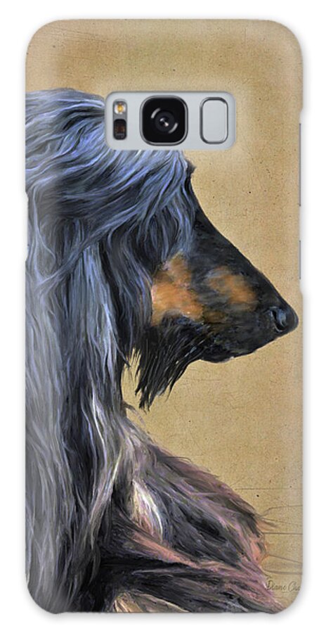 Afghan Hound Galaxy Case featuring the digital art India by Diane Chandler