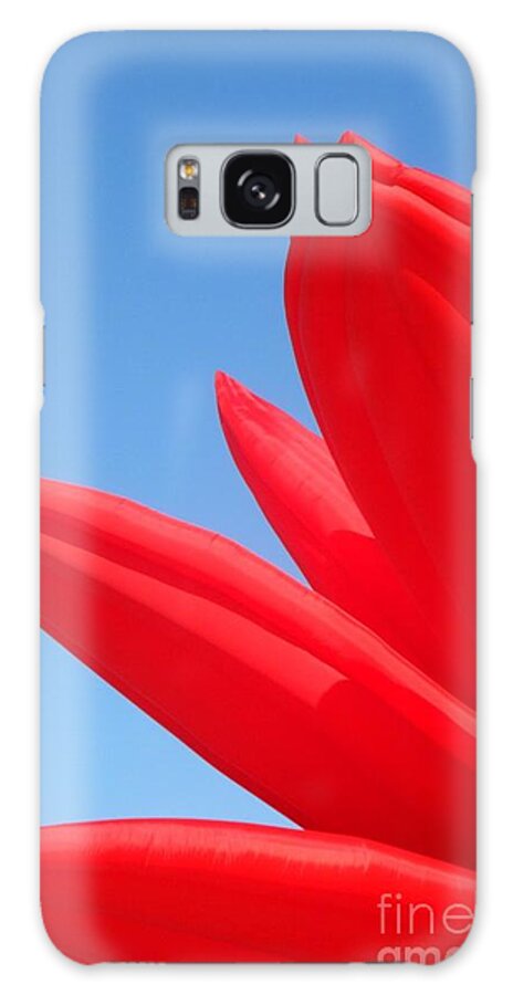 Red Galaxy Case featuring the photograph Inflated Lotus Series 1-1 by J Doyne Miller