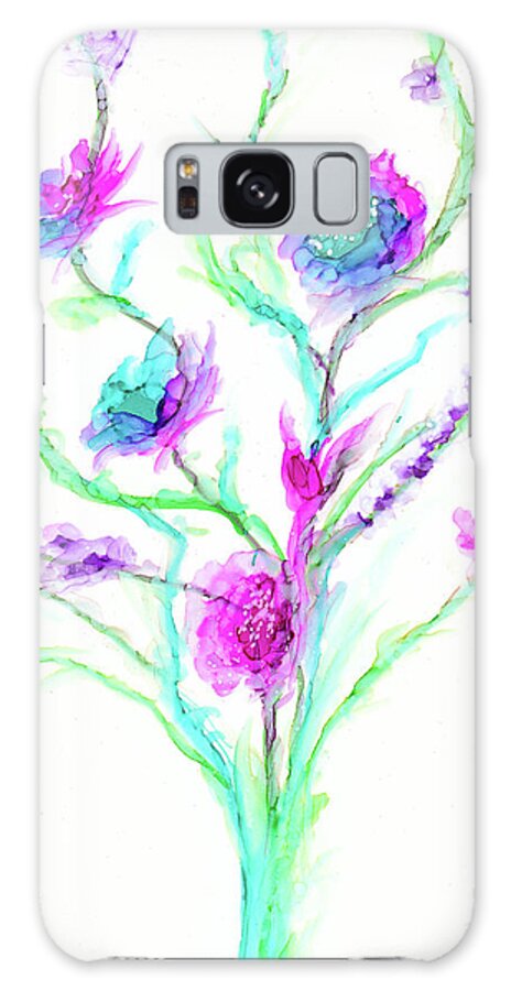 Whimsical Galaxy Case featuring the painting Inseparable by Kimberly Deene Langlois