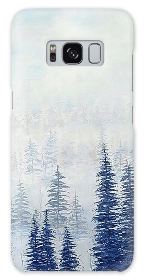 Mist Galaxy Case featuring the painting Into the Mystic by Cindy Johnston