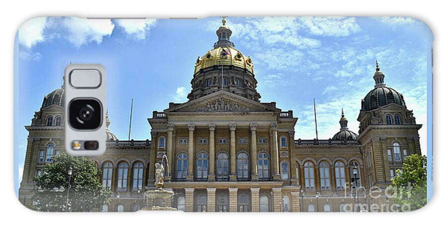 Sold Galaxy Case featuring the photograph Iowa Capitol Building by Linda Brittain