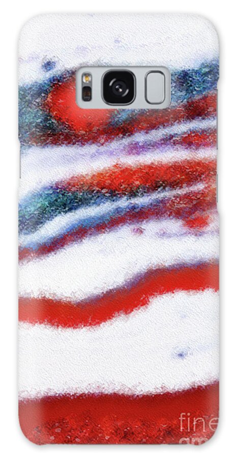 Red Galaxy Case featuring the painting Isaiah 43 2. I Will Be With You. by Mark Lawrence