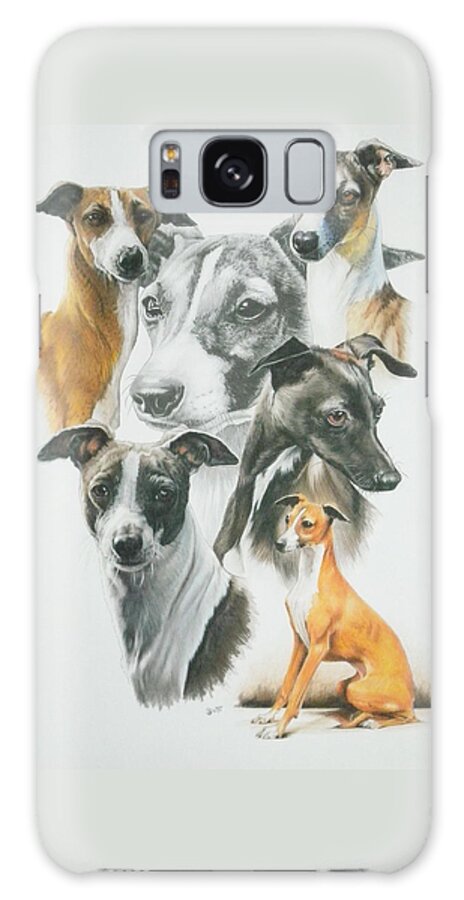 Toy Group Galaxy Case featuring the mixed media Italian Greyhound Medley by Barbara Keith