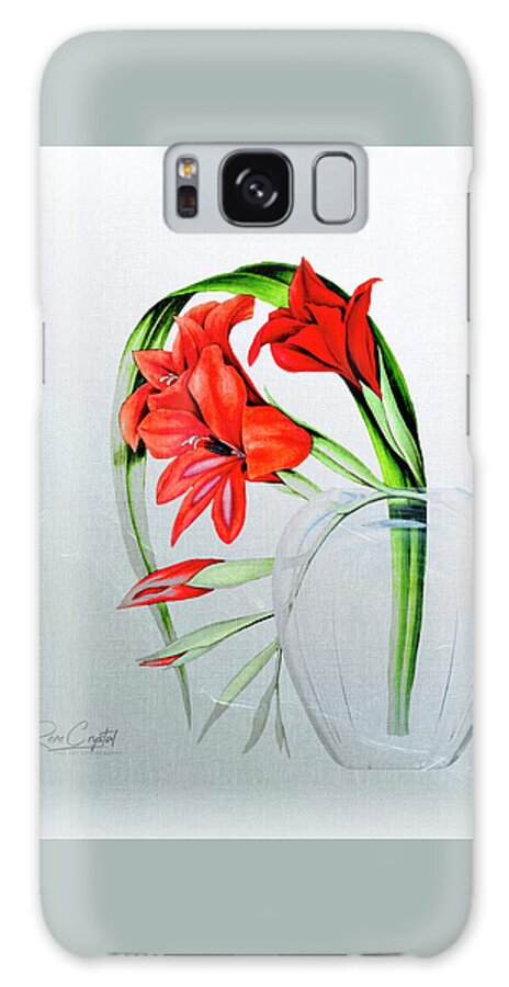Flora Galaxy Case featuring the photograph It's A Great Day To Be Red by Rene Crystal