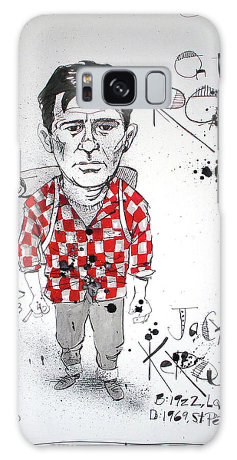  Galaxy Case featuring the drawing Jack Kerouac by Phil Mckenney