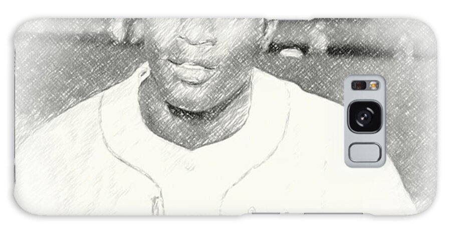 New York Galaxy Case featuring the drawing Jackie Robinson by Steve Mitchell