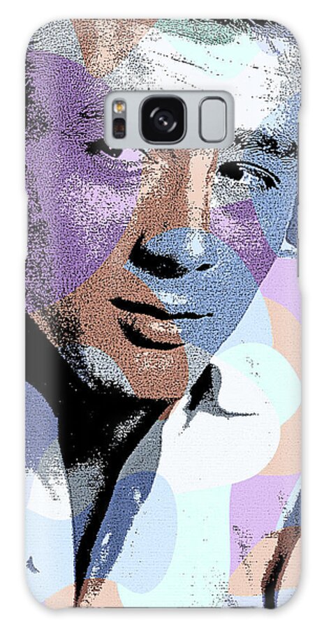 James Dean Galaxy Case featuring the mixed media James Dean modernized portrait by Movie World Posters