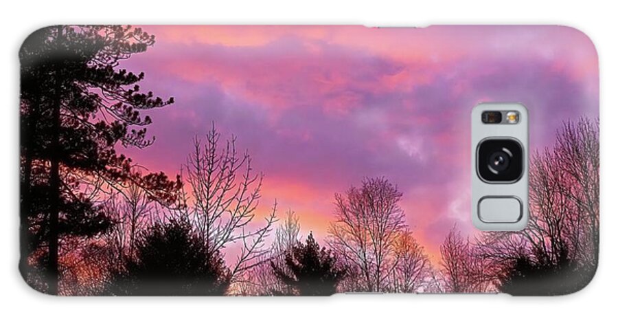 Sunset Galaxy Case featuring the photograph January Sunset by Eunice Miller