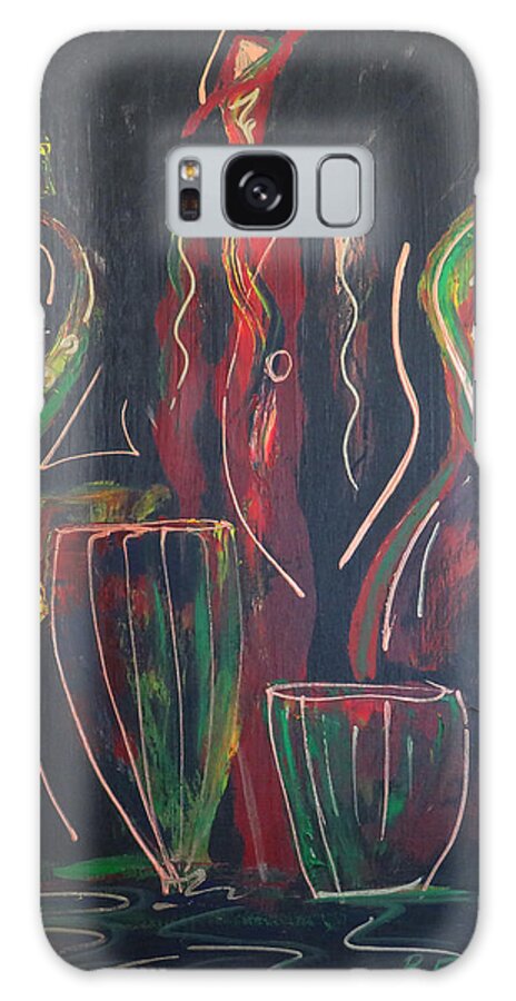 Jazz Galaxy Case featuring the painting Jazz Cubano 1 by Raymond Fernandez