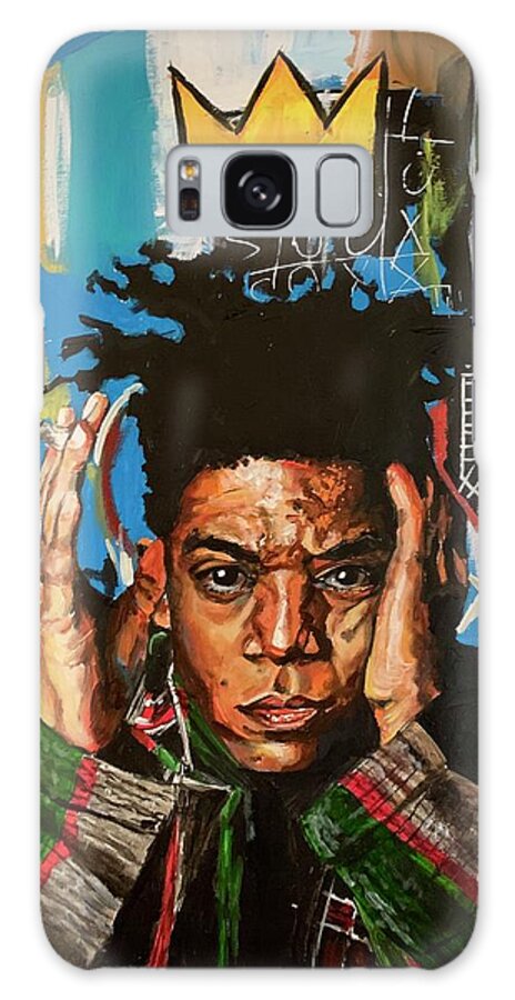 Jean-michel Basquiat Galaxy Case featuring the painting Jean-Michel Basquiat by Joel Tesch