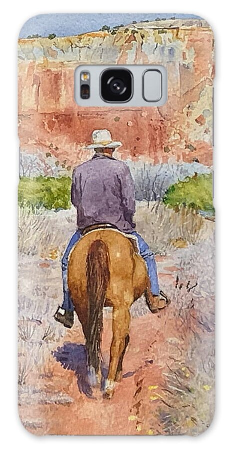  Galaxy Case featuring the painting Jeff, Ghost Ranch by Tyler Ryder