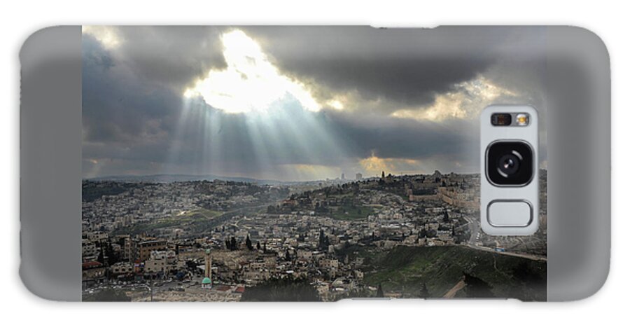 Cityscape Galaxy Case featuring the photograph Jerusalem from the Mount of Olives by James C Richardson