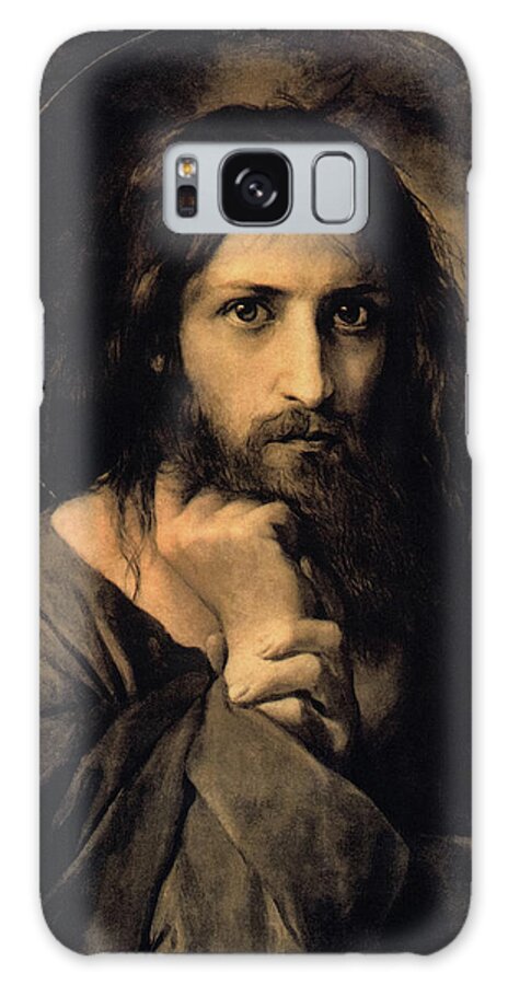 Georg Cornicelius Galaxy Case featuring the painting Jesus Christ by Georg Cornicelius