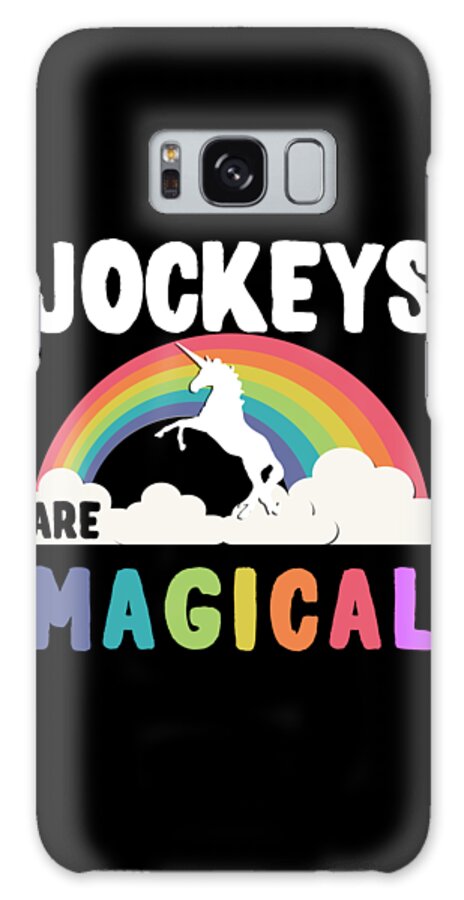 Funny Galaxy Case featuring the digital art Jockeys Are Magical by Flippin Sweet Gear