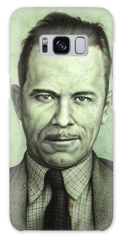 John Dillinger Galaxy S8 Case featuring the painting John Dillinger by James W Johnson