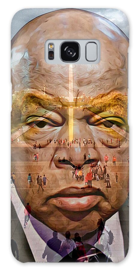 Portraits Galaxy Case featuring the digital art John Robert Lewis - God's Disciple For Justice by Walter Neal