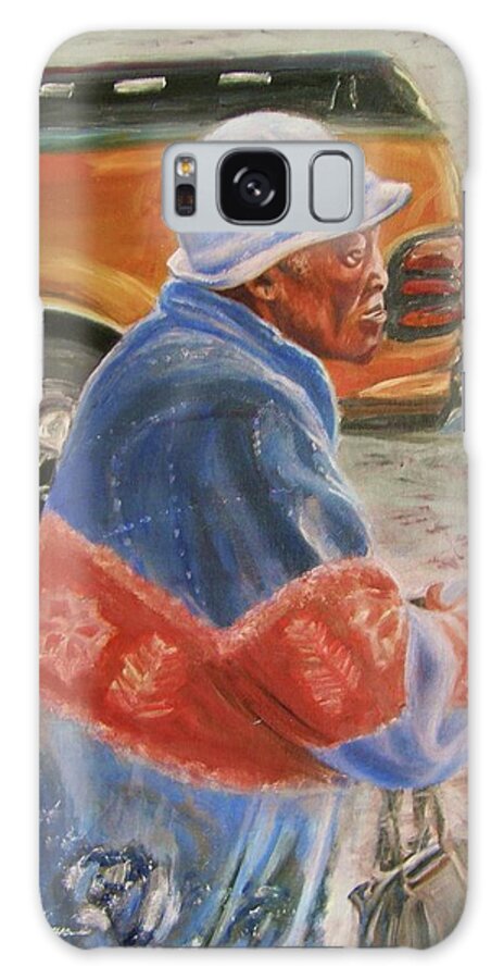 Portrait Galaxy Case featuring the painting Days End by Victor Thomason