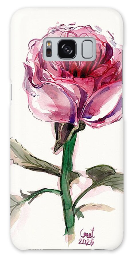 Flower Galaxy Case featuring the painting Juliet Rose by George Cret
