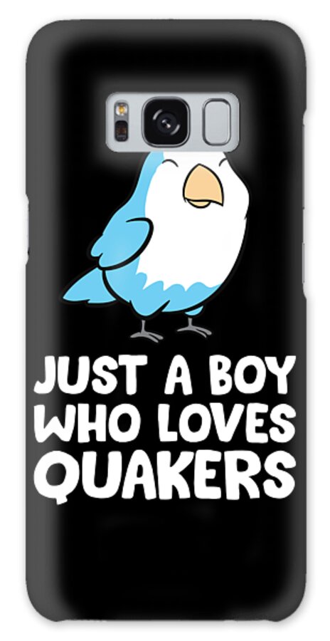 Quaker Parrot Galaxy Case featuring the digital art Just a Boy Who Loves Quakers by EQ Designs