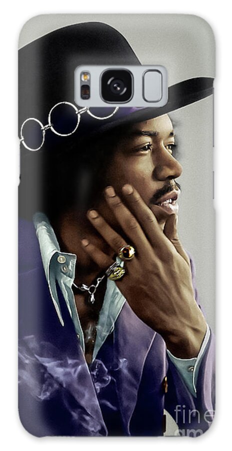 Jimihendrix Galaxy Case featuring the photograph Just Jimi Hendrix by Franchi Torres