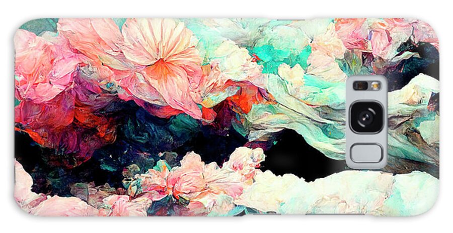 Fantastical Galaxy Case featuring the painting K Dreams III by Mindy Sommers