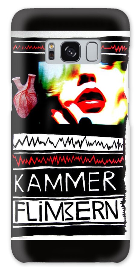 Collage Galaxy Case featuring the digital art Kammerflimmern by Tanja Leuenberger