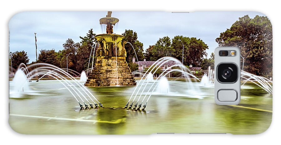 Kansas City Galaxy Case featuring the photograph Kansas City Meyer Circle Sea Horse Fountain by Gregory Ballos