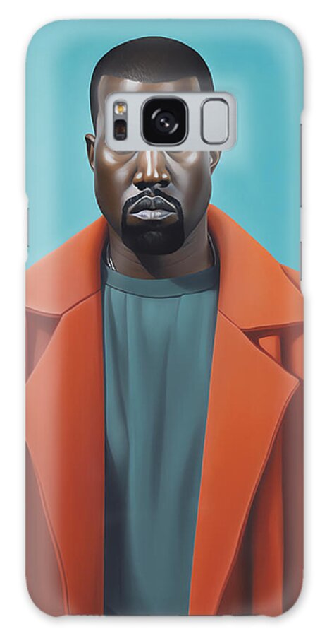 Painting Galaxy Case featuring the painting Kanye West Portrait by Carlos V