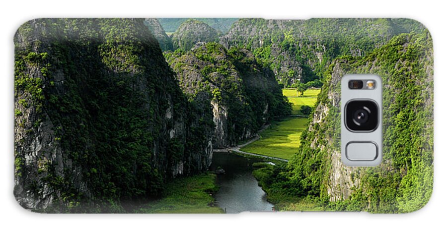 Ninh Binh Galaxy Case featuring the photograph The River Queens - Tam Coc, Ninh Binh Region. Vietnam by Earth And Spirit