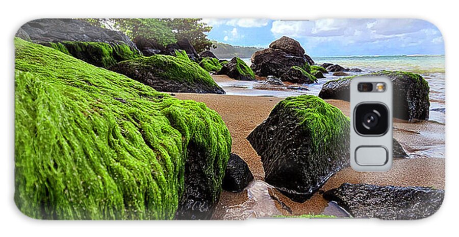 Kauia Hawaii Galaxy Case featuring the photograph Kauia Beach by Eric Wiles