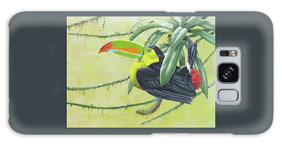 Keel-billed Toucan Galaxy Case featuring the painting Keel-billed Toucan by Barry Kent MacKay