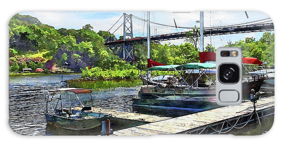Kingston Galaxy Case featuring the photograph Kingston NY - Bridge Over Rondout Creek by Susan Savad