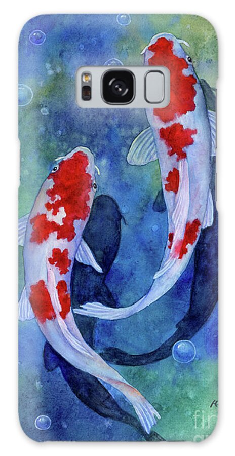 Koi Galaxy Case featuring the painting Koi Pond 3 by Hailey E Herrera
